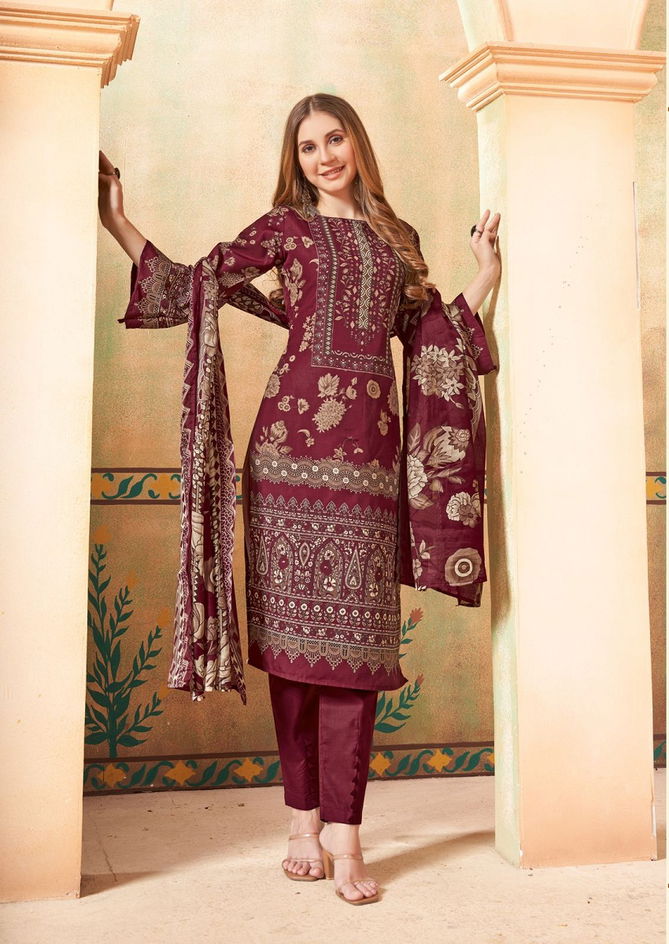 Esra Vol 4 By Nafisa Karachi Cotton Dress Material Wholesale Price In Surat
